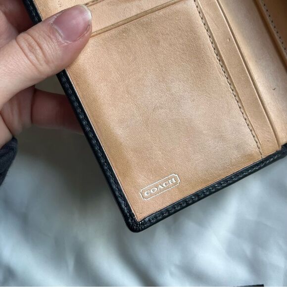 COACH Black Y2K Hampton Trifold Wallet Cardholder Bucket SoHo - Picture 9 of 9
